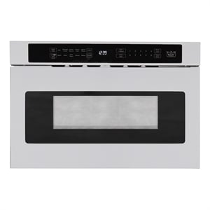 Kucht Professional 23.8&quot Modern Stainless Steel Microwaves in Silver