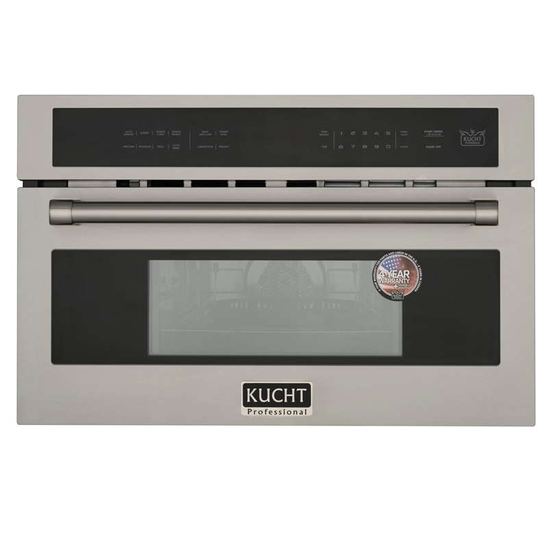 KUCHT 30 in 1.6 Cu.Ft. Stainless Steel Air Fryer & Convection Built In Microwave