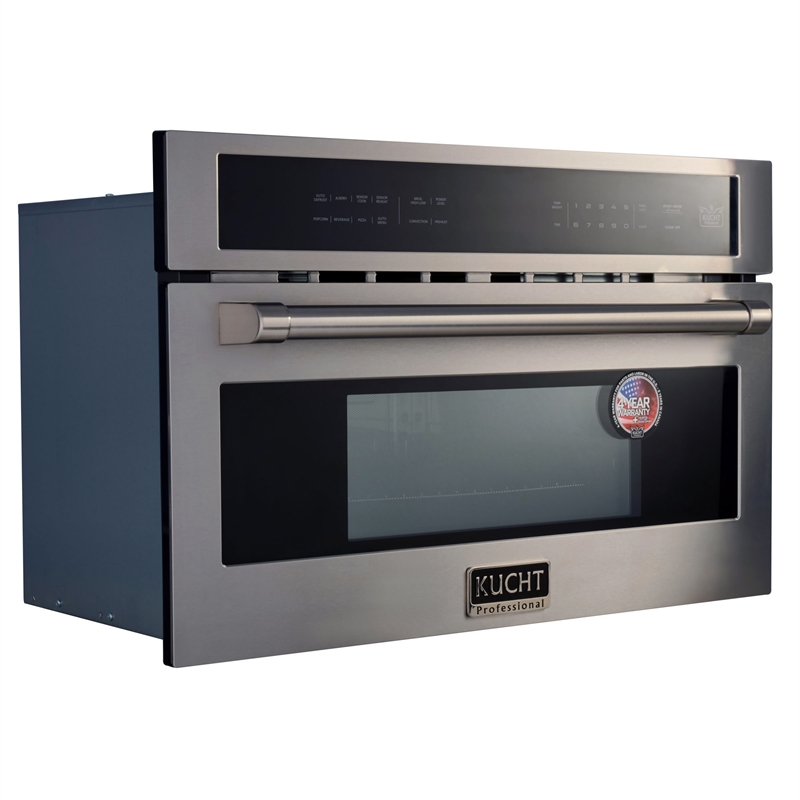 KUCHT 30 in 1.6 Cu.Ft. Stainless Steel Air Fryer & Convection Built In Microwave