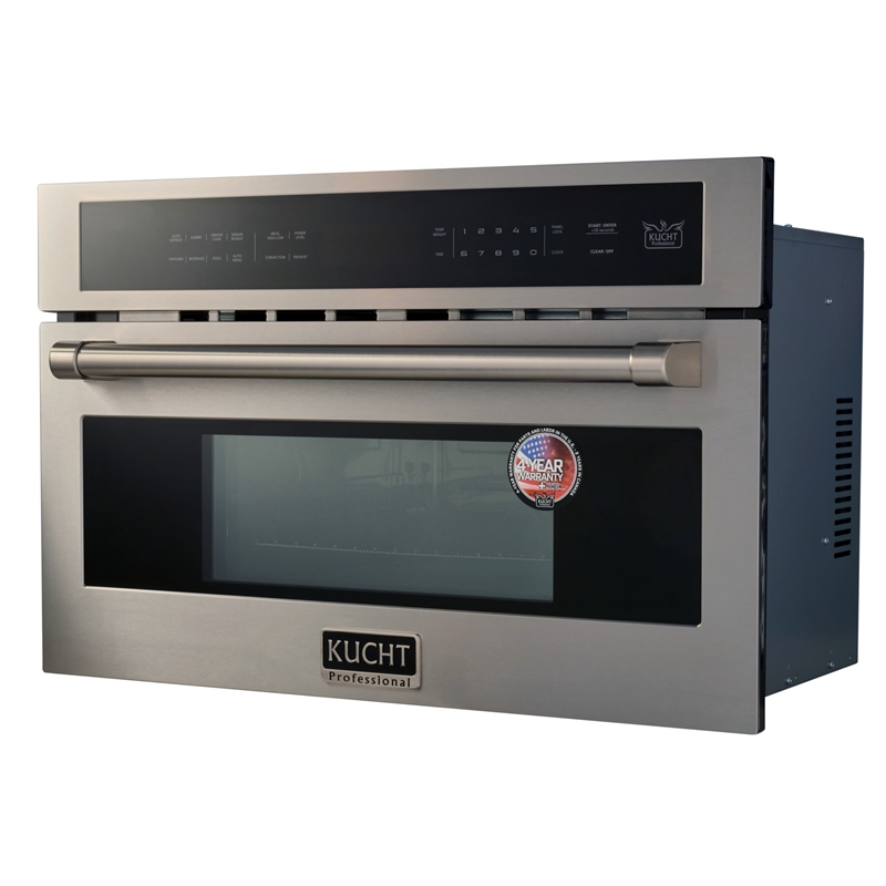 KUCHT 30 in 1.6 Cu.Ft. Stainless Steel Air Fryer & Convection Built In Microwave