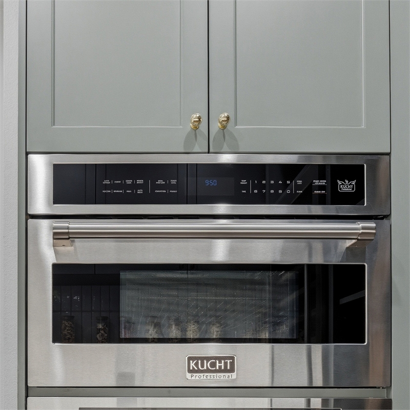 KUCHT 30 in 1.6 Cu.Ft. Stainless Steel Air Fryer & Convection Built In Microwave