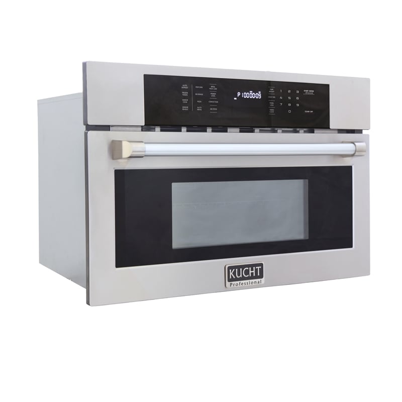 KUCHT 30 in 1.6 Cu.Ft. Stainless Steel Air Fryer & Convection Built In Microwave