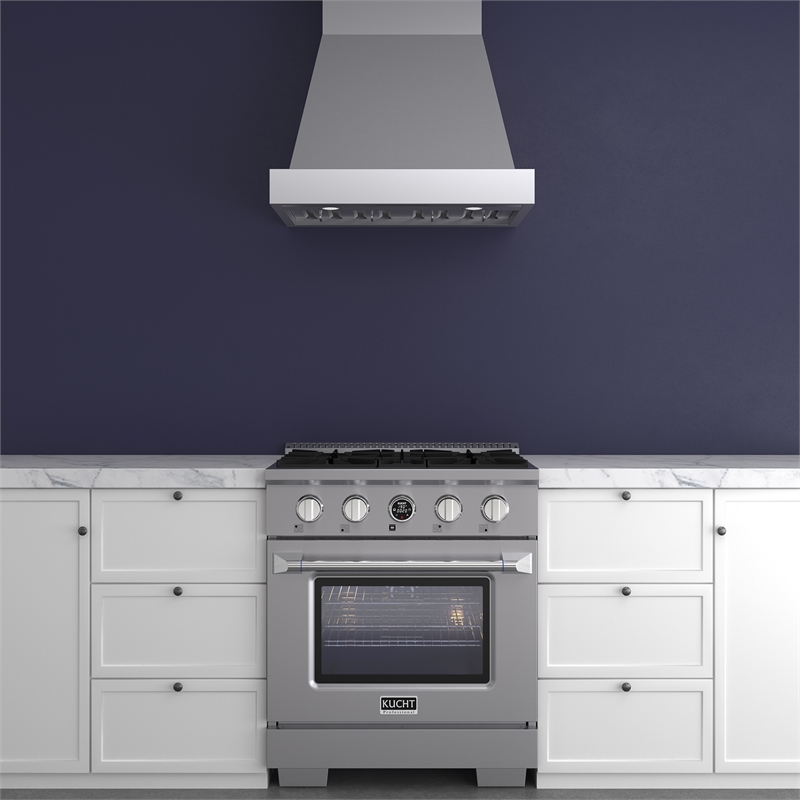 30 in. 4.2 cu. ft. 4 Burners Dual Fuel Range for Natural Gas in Stainless Steel