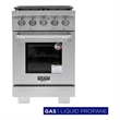Professional 24-in Propane Gas Range in Stainless Steel with True Simmer Burners