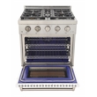 Professional 30-in Natural Gas Range in White with True Simmer Burners