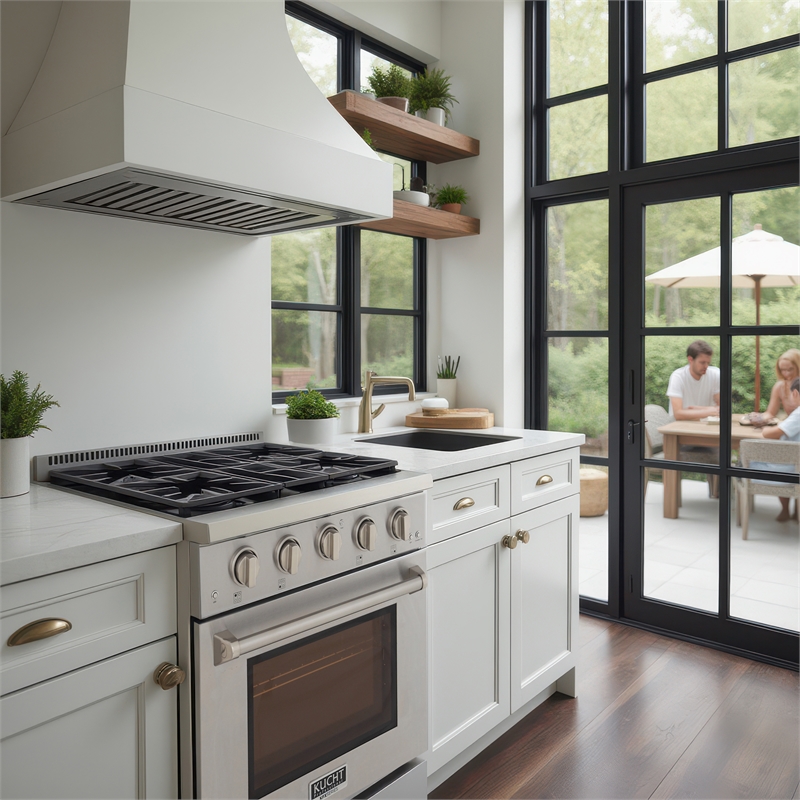 Professional 30-in Natural Gas Range in White with True Simmer Burners