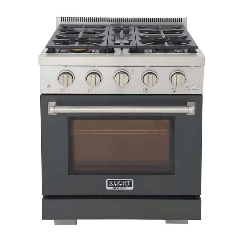 Professional 30-in Propane Gas Range in Light Blue with True Simmer Burners