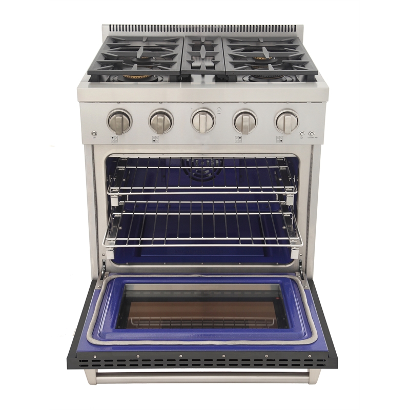 Professional 30-in Propane Gas Range in Light Blue with True Simmer Burners