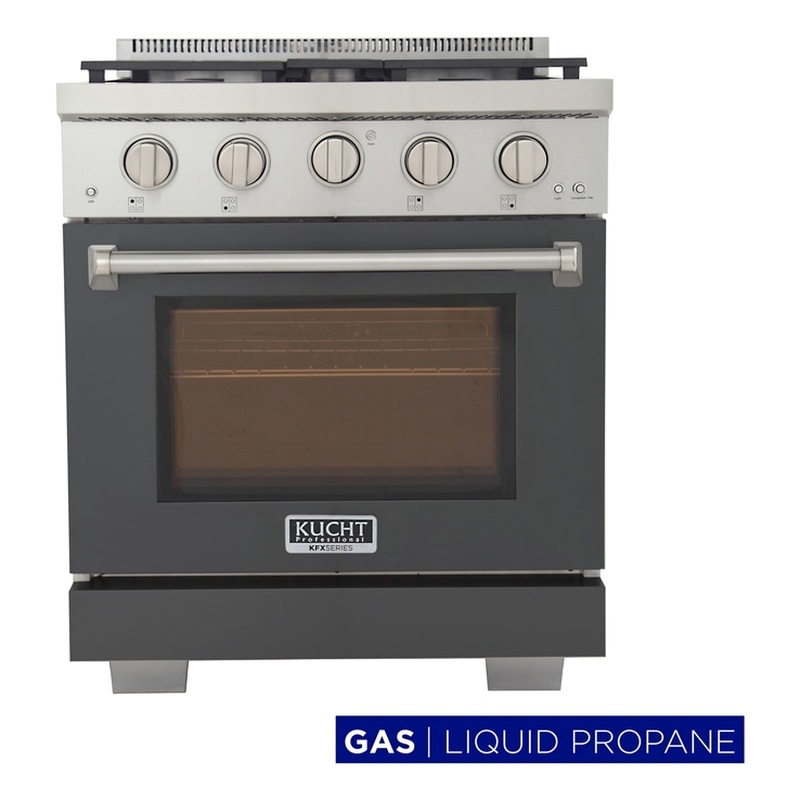 Professional 30-in Propane Gas Range in Light Blue with True Simmer Burners