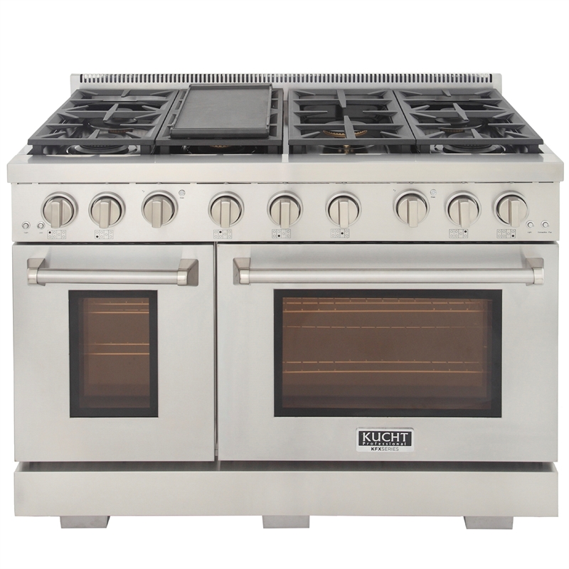 Professional 48-in Natural Gas Range in Stainless Steel with True Simmer Burners