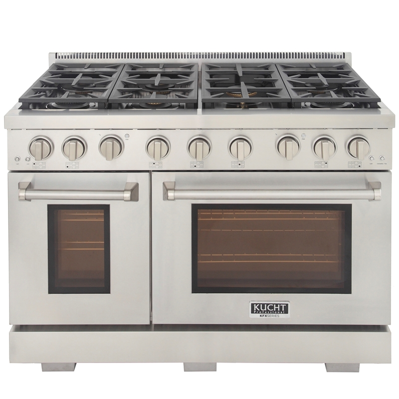 Professional 48-in Natural Gas Range in Stainless Steel with True Simmer Burners
