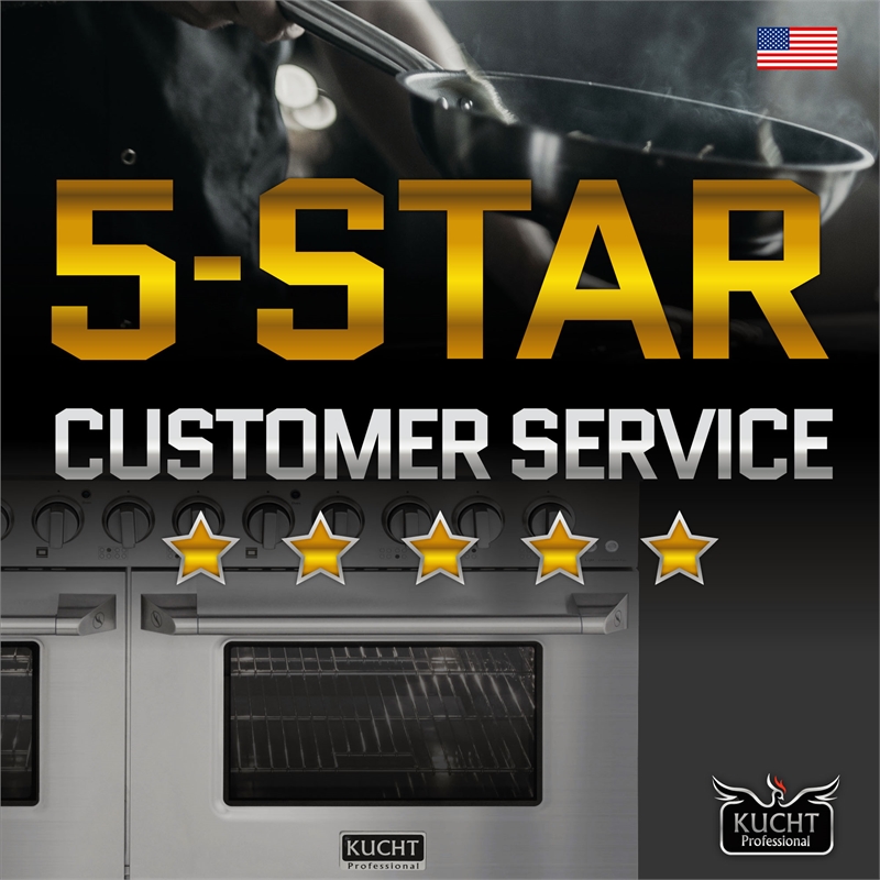48 in. Natural Gas Range Top in Stainless Steel with Tuxedo Black Knobs