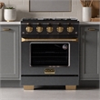 30 in. 5.2 cu. ft. Dual Fuel Range Natural Gas in Titanium Stainless Steel