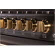 36 in. 5.2 cu. ft. Dual Fuel Range for Propane Gas in Titanium Stainless Steel