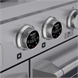 60 in. 7.9 cu. ft. 10 Burners Dual Fuel Range for Natural Gas in Stainless Steel