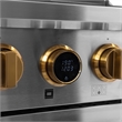 36 in. 5.2 cu. ft. 6 Burners Dual Fuel Range for Propane Gas in Stainless Steel