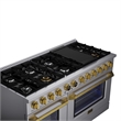 60 in. 7.9 cu. ft. 10 Burners Dual Fuel Range for Natural Gas in Stainless Steel