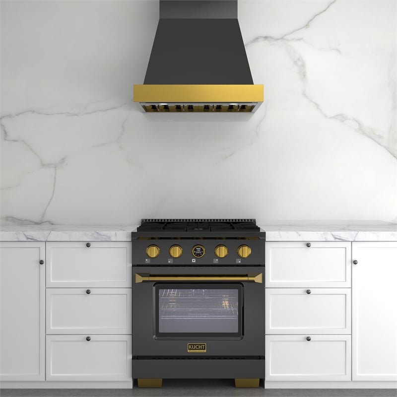 30 in. 4.2 cu. ft. Dual Fuel Range for Propane Gas in Dark Stainless Steel
