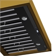 36 in. 600 CFM Wall Mounted Range Hood in Titanium Stainless Steel with Gold