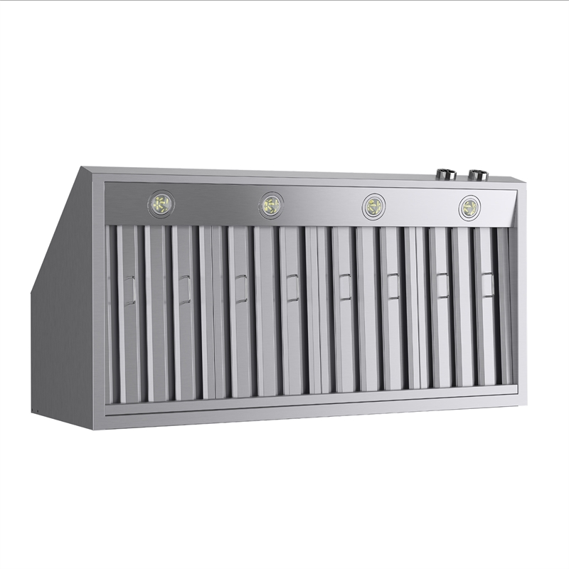 48 in. 900 CFM Ducted Wall Mount Range Hood in Stainless Steel