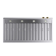 48 in. 900 CFM Under Cabinet Range Hood in Stainless Steel with Gold