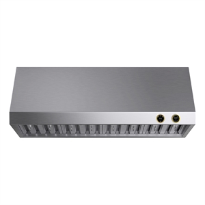48 in. 900 cfm under cabinet range hood in stainless steel with gold