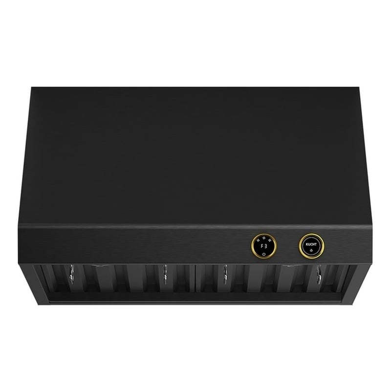 30 in. 900 CFM Under Cabinet Range Hood in Titanium Stainless Steel with Gold