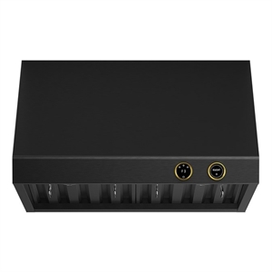 30 in. 900 CFM Under Cabinet Range Hood in Titanium Stainless Steel with Gold