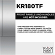 KUCHT 18 in. Counter Depth Built-In Freezer in Custom Panel Ready