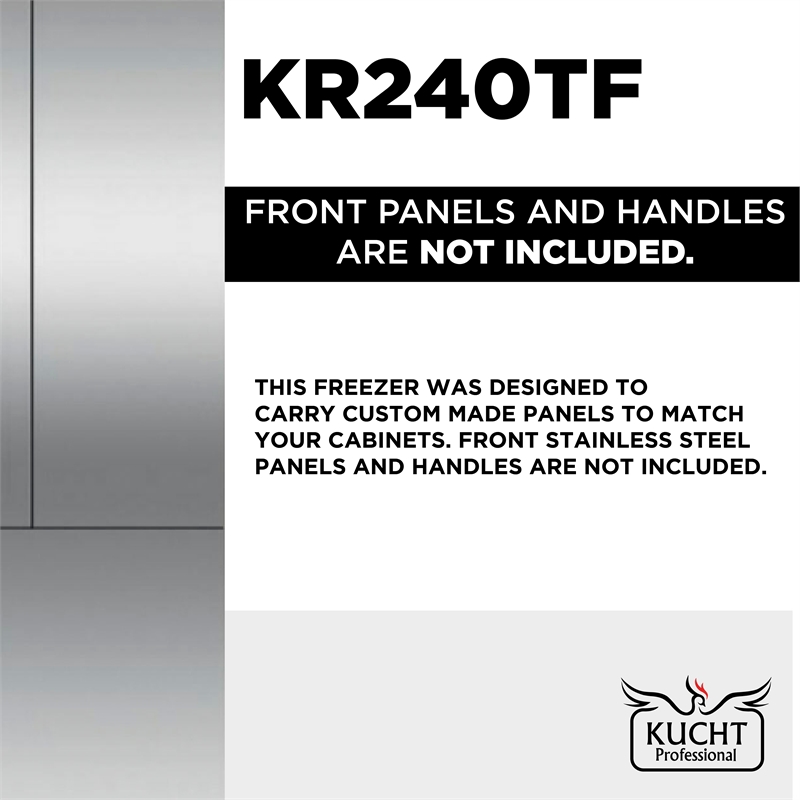 KUCHT 12.4 cu. ft. Counter Depth Built-In Freezer in Custom Panel Ready