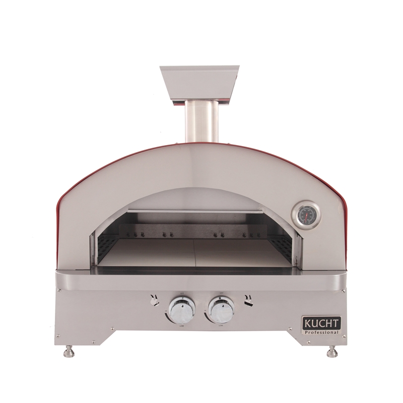 NAPOLI Outdoor Portable Propane Gas Pizza Oven in Red