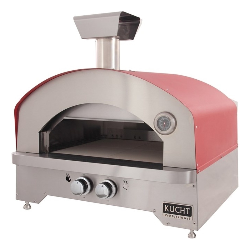 NAPOLI Outdoor Portable Propane Gas Pizza Oven in Red