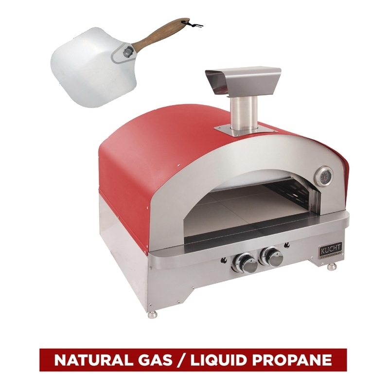 NAPOLI Outdoor Portable Propane Gas Pizza Oven in Red