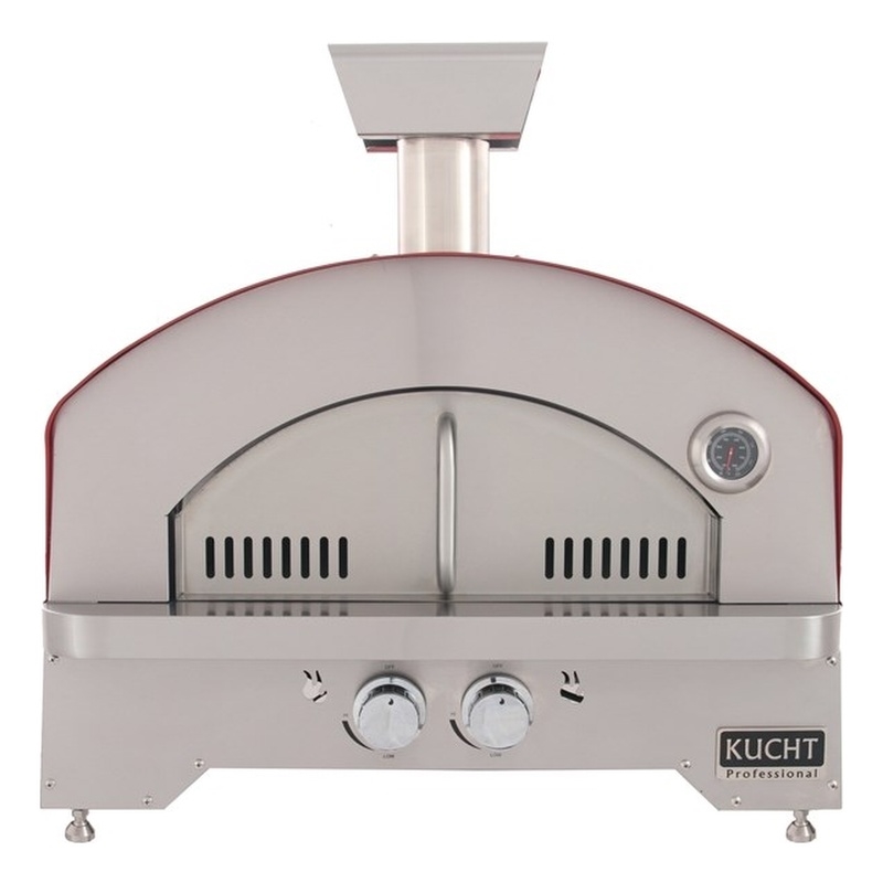 NAPOLI Outdoor Portable Propane Gas Pizza Oven in Red