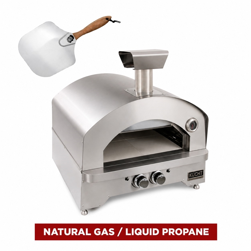 NAPOLI Outdoor Portable Propane Gas Pizza Oven in Stainless Steel