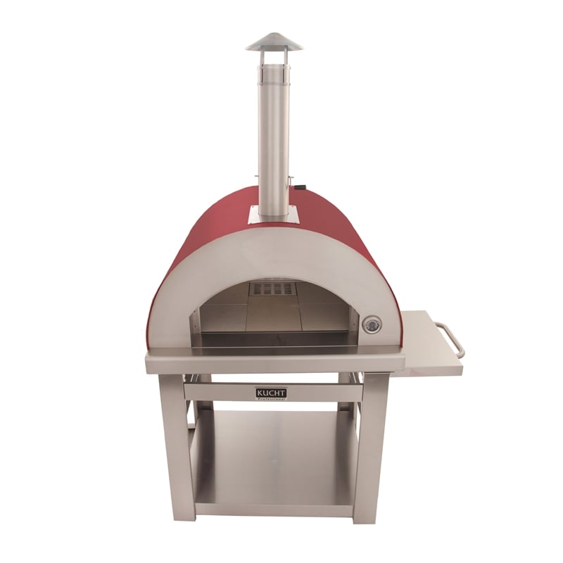 VENICE Outdoor Wood Fired Pizza Oven in Red