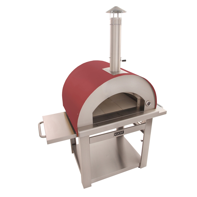 VENICE Outdoor Wood Fired Pizza Oven in Red