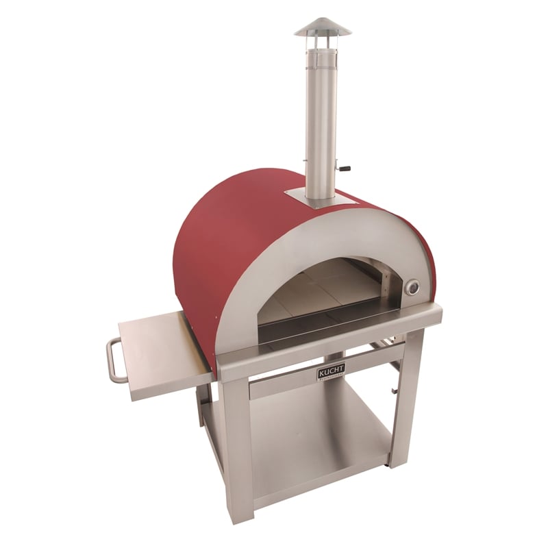 VENICE Outdoor Wood Fired Pizza Oven in Red