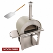 VENICE Outdoor Wood Fired Pizza Oven in Stainless Steel