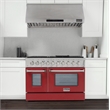 48 in. 6.7 cu. ft. Dual Fuel Range for Natural Gas in Red