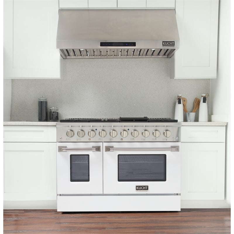 48 in. 6.7 cu. ft. Dual Fuel Range for Natural Gas in White