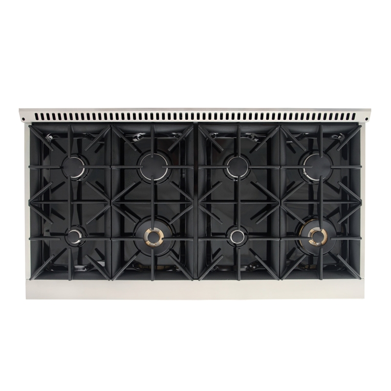 48 in. 6.7 cu. ft. Dual Fuel Range for Propane Gas in Green