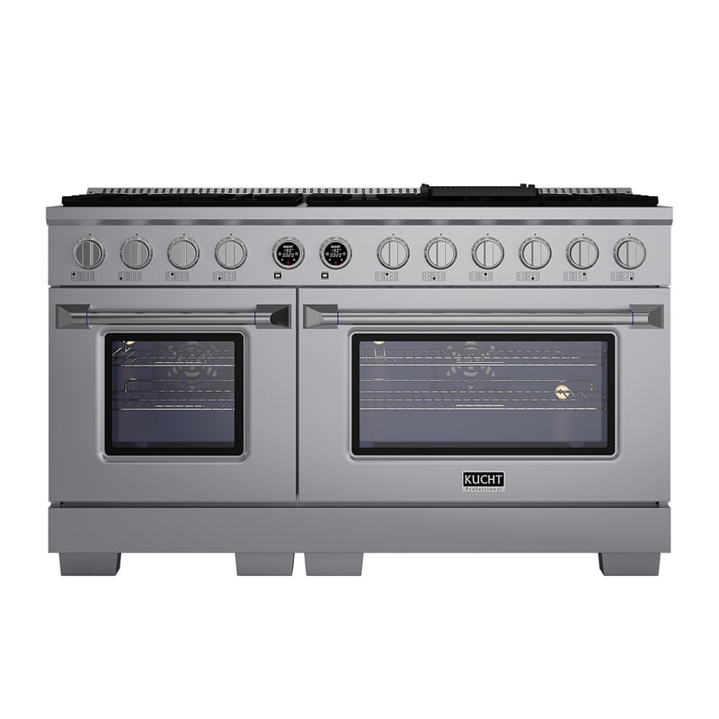 60 in. 7.9 cu. ft. 1 Dual Fuel Range for Natural Gas + Under Cabinet Range Hood
