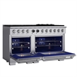 60 in. 7.9 cu. ft.  Dual Fuel Range for Propane Gas + Under Cabinet Range Hood