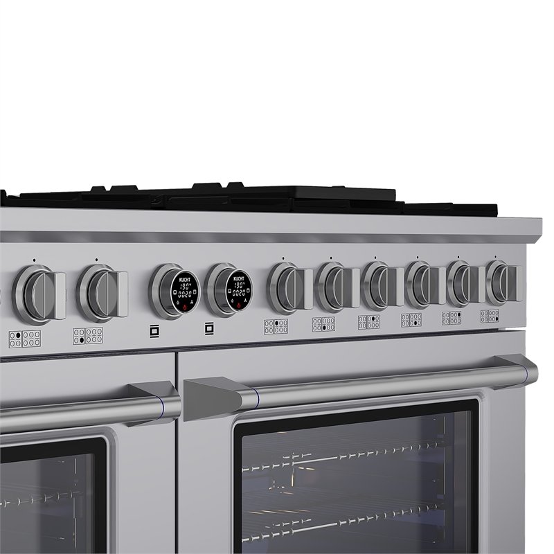 60 in. 7.9 cu. ft. Dual Fuel Range for Propane Gas  + Wall Mount Range Hood