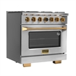 36 in. 5.2 cu. ft.  Fuel Range for Propane Gas + Under Cabinet Range Hood