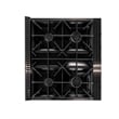 Gemstone 30 in. 4.2 cu.  Propane Gas in Titanium SS + Wall Mount Range Hood