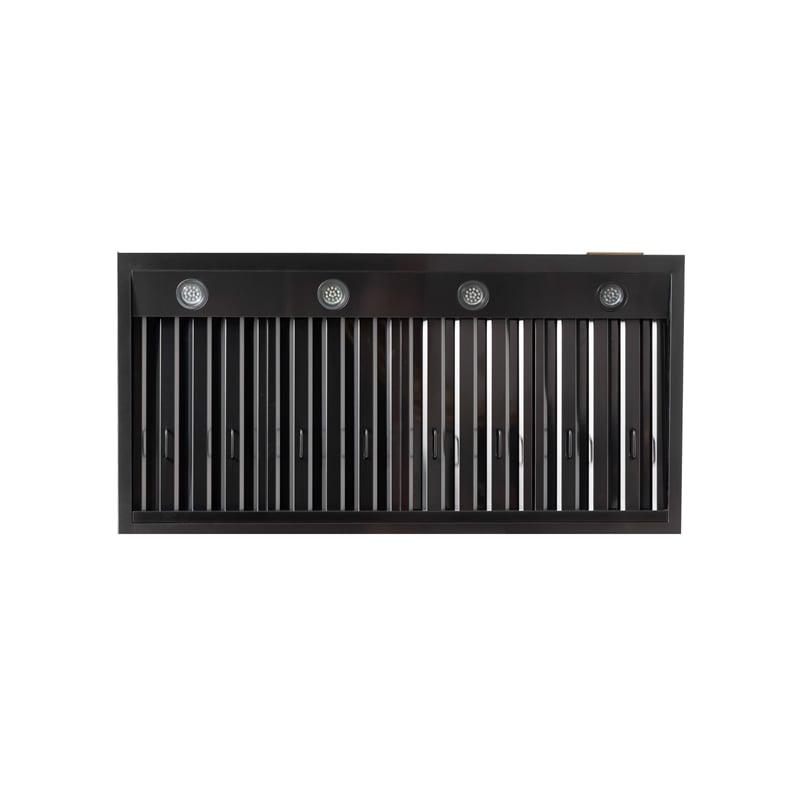 Gemstone 48 in. 6.7 cu. ft. Natural Gas in Titanium SS + Wall Mount Range Hood