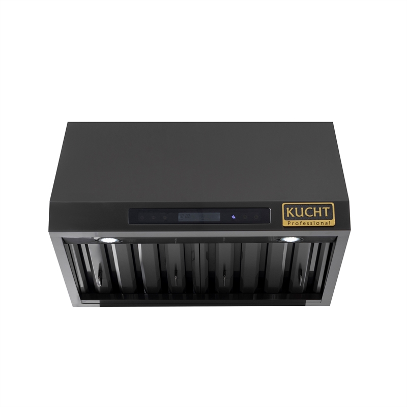 Gemstone 30 in. 4.2. Dual Fuel Range  in Titanium SS + Under Cabinet Range Hood