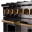 48 in Dual Fuel Range for Natural Gas in Titanium SS + Under Cabinet Range Hood